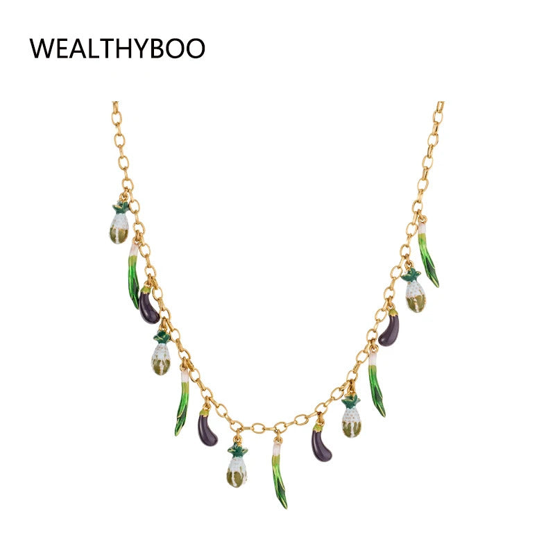 red Pepper Necklaces for Women Multilayer Collar Chain Verse Christian Jewelry 18K Gold Choker Plated/Stainless