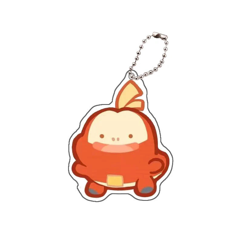 Pokemon Torchic Cyndaquil Charmander Keychain Anime Peripheral Cute Cartoon Backpack Key Pendant Kawaii Goods Gift for Friends