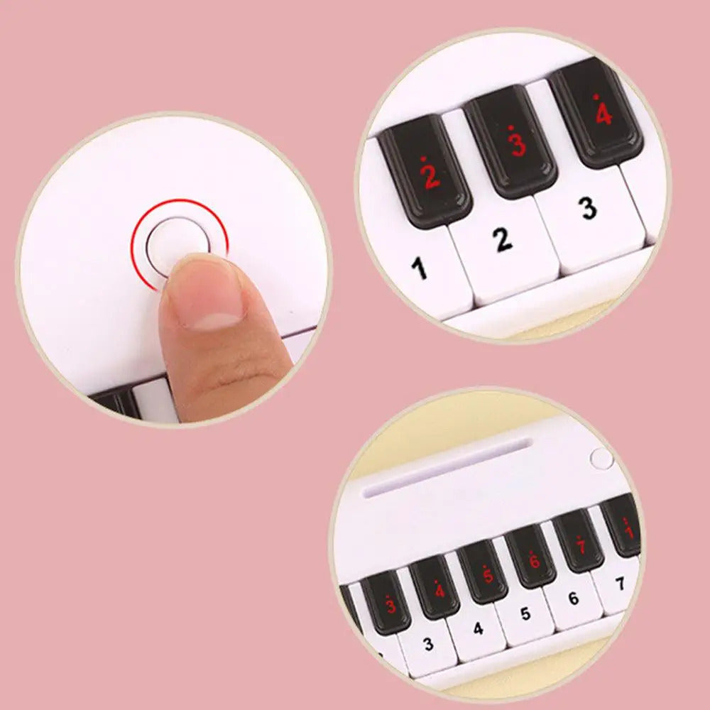 Mini Electric Keyboard Kids Puzzle Early Education Electronic Piano Toy Pocket Piano Teaching Musical Instrument for Girls Boys