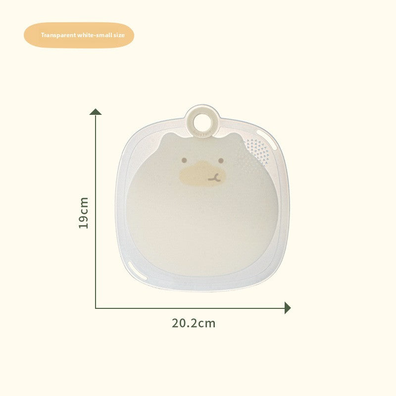 Cute Cutting Board Chopping Board for Fruits Plastic Mildew-Proof Mini Classification Baby Home Small Cutting Board Baby Food Supplement