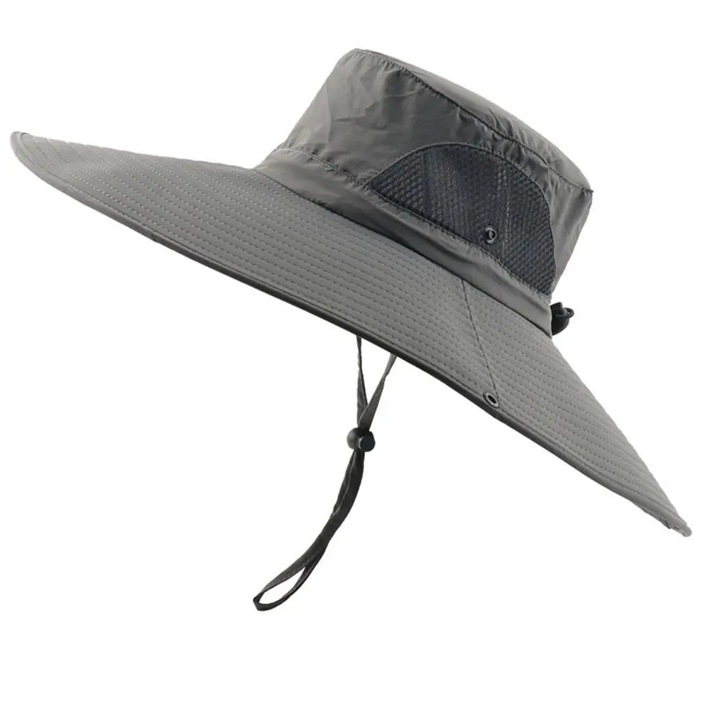 Men Women Wide Visor Brim Hat Boonie Bucket Cap Summer Fishing UV Sun Protection Breathable Caps