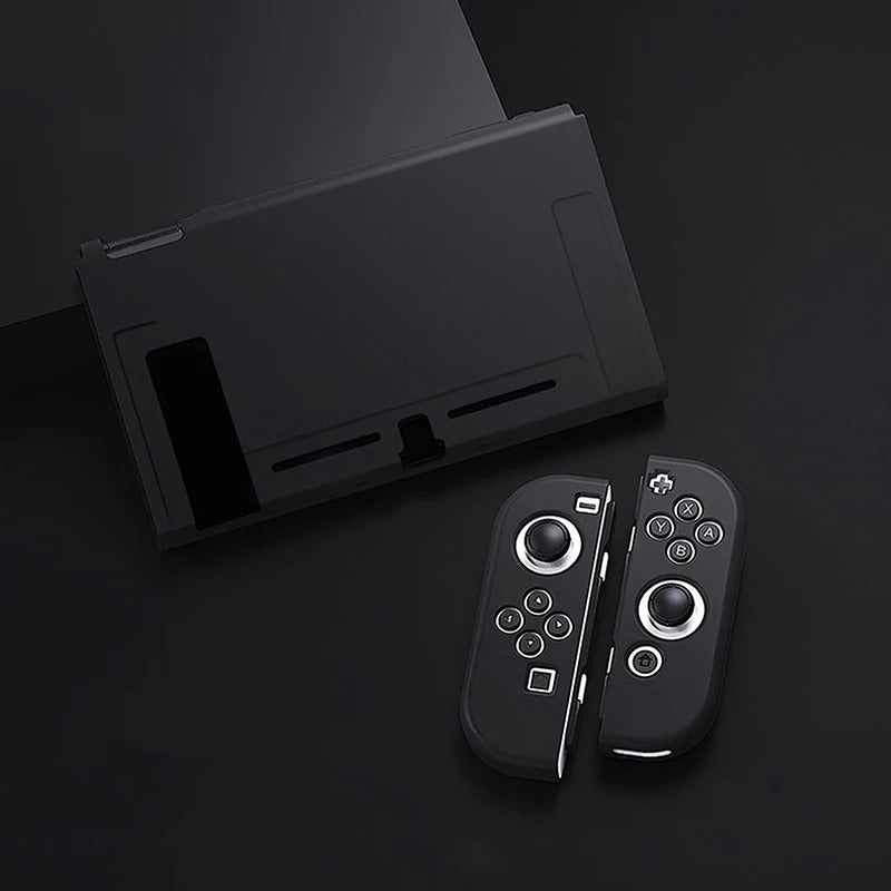 Protective Case Compatible With  Switch OLED Console And Joy-Cons, Switch Can Be Inserted In Dock With Shell