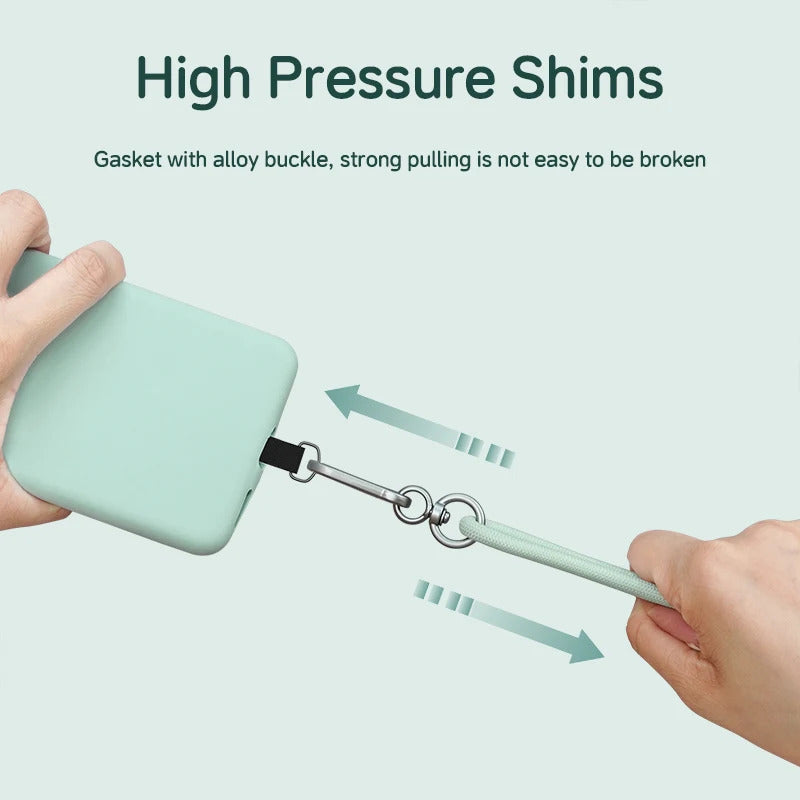 Hagibis Universal Phone Lanyard USB C Cable 2 in 1 Phone Strap C to C/C to L Charging Cord for iPhone 15 14 Pro Max Most Phones