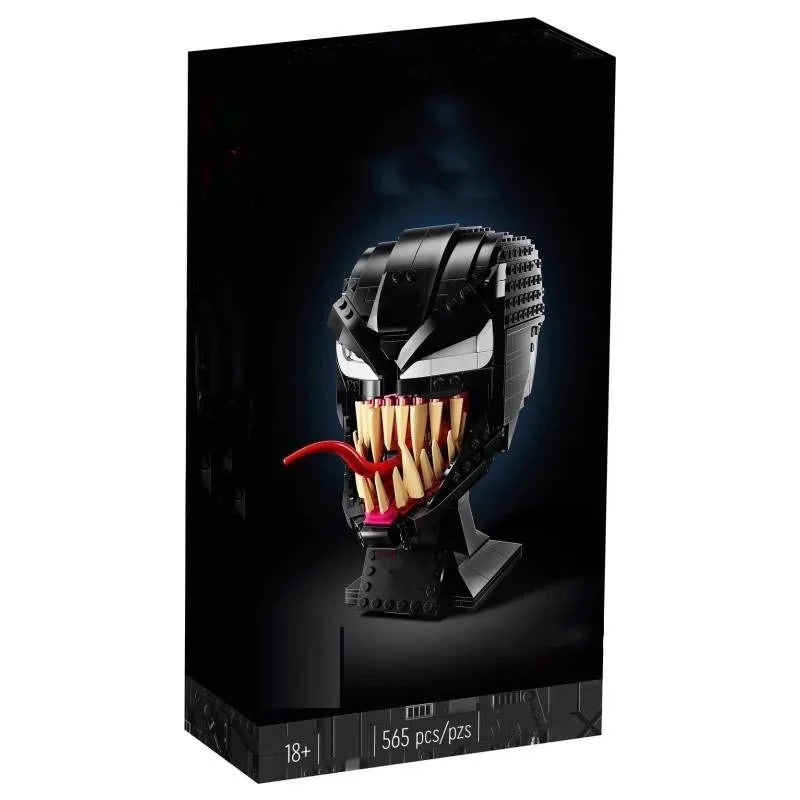 Venom Mini Building Blocks Marvel Carnage Head Super Hero Spiderman MOC 3D Model DIY Bricks Figure Toy For Kid Christmas Gift