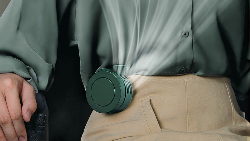 Clip-on Small Fan Quiet USB Portable Mini Neck Hanging Fan Desktop Handheld Fan