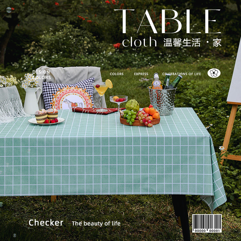 Outdoor Egg Roll Table Tablecloth Camping Picnic Table Mat Outdoor PVC Disposable Tablecloth Stall