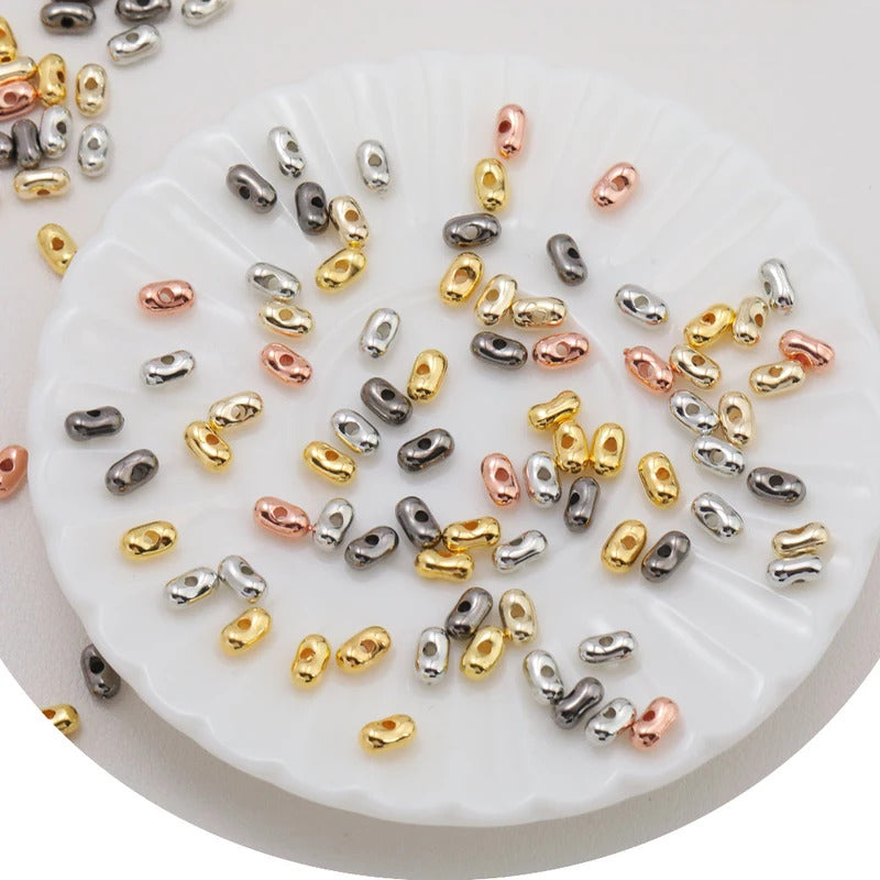 Cordial Handmade 9900Pcs 3*6MM DIY Beads/UV CCB Effect/Hand Made/Jewelry Findings & Components/Peanut Shape/Acrylic Bead #18289