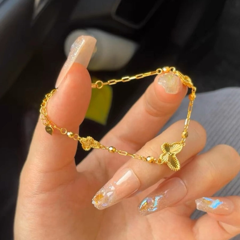 Love Fringed Zircon Bracelet for Women 2025 New Light Luxury Minority High-End Fashion All-Match Temperament Bracelet Necklace