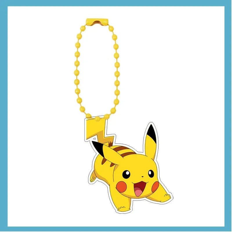 Pokemon Bulbasaur Squirtle Charmander Self-Control Acrylic Cartoon Key Buckle Pendant Anime Classics Game Collection Gift Toys