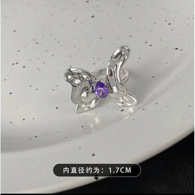 Lightning Ring Men's Light Luxury High-end Sense Distinctive Refined Ring Women