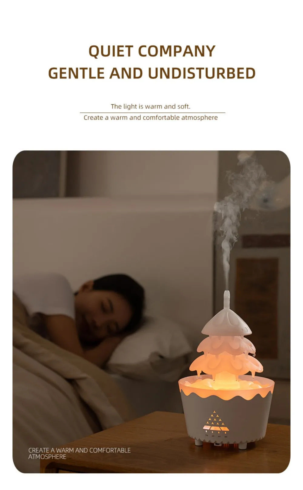 Essential Oil Aromatherapy Machine with RGB Night Lights 360ML High-capacity Quietly Ultrasonic Air Humidifiers for Home Decor