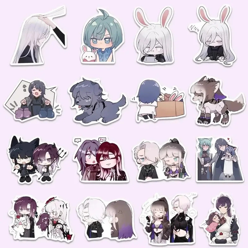 64Pcs Path To Nowhere Animation Peripheral Stickers For Luggage Motorcycle Laptop Refrigerator Toy Car Stationery Fridge