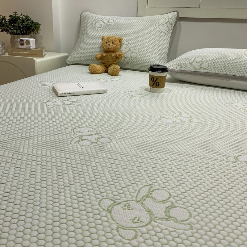 New Ice Bean Summer Mat for Bed  Air-Permeable Sleeping Naked Cooling Mat Adult Child Coolness Soft Bed Mat Cool Down Bed Pad