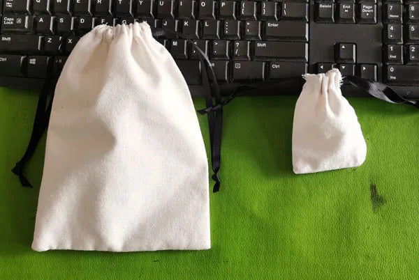 Jewelry Cotton Pouch 5x7cm 7x9cm 11x14cm Perfume Candle Packaging Dust Sack Eyelashes Makeup Drawstring Gift Bags