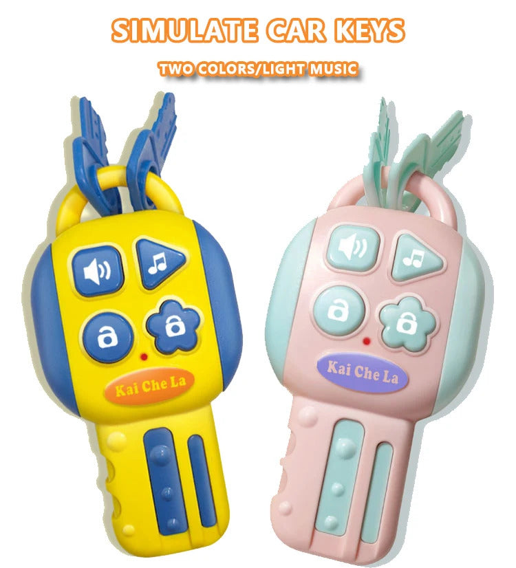 Electric Simulated Driving Steering Controller Portable Wheel Copilot Toy With Light And Sound Educational Sounding For Kid Gift