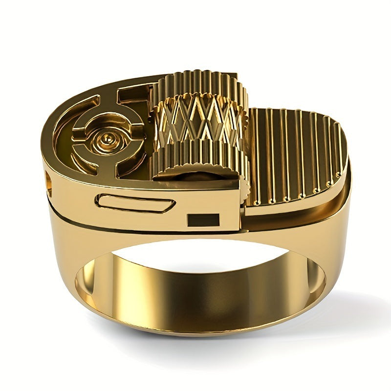 Jewelry WISH Style Lighter-Shaped Ring Creative Finger Ring