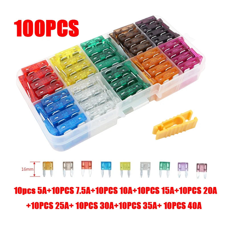 Universal Car 6 Way 8 Way Blade Fuse Terminal Block Auto Track Fuse Holder Box Wiring Power Connector Switch With Light 12V 24V