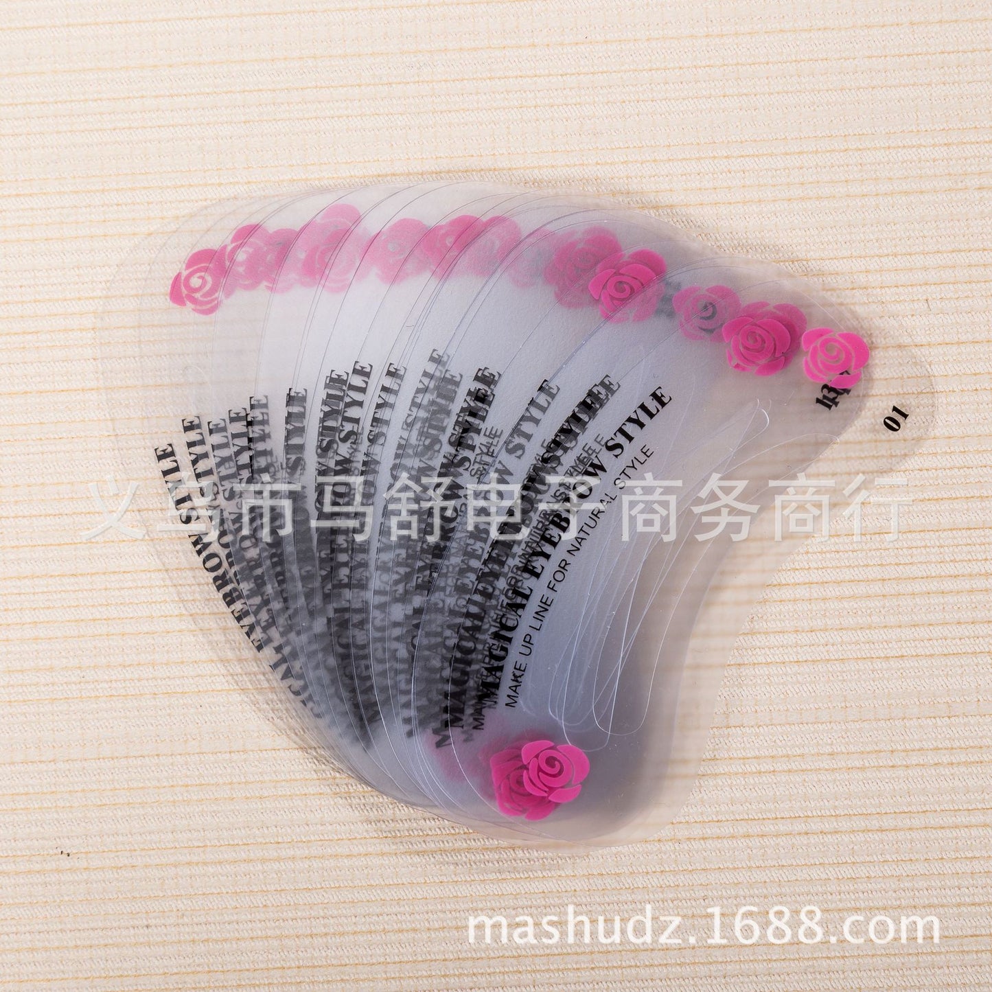 Cross-Border Hot Sale Novice Eyebrow Trimmer 24 Models Suit Eyebrow Stencil Eyebrow Stencil Beauty Tools Wholesale