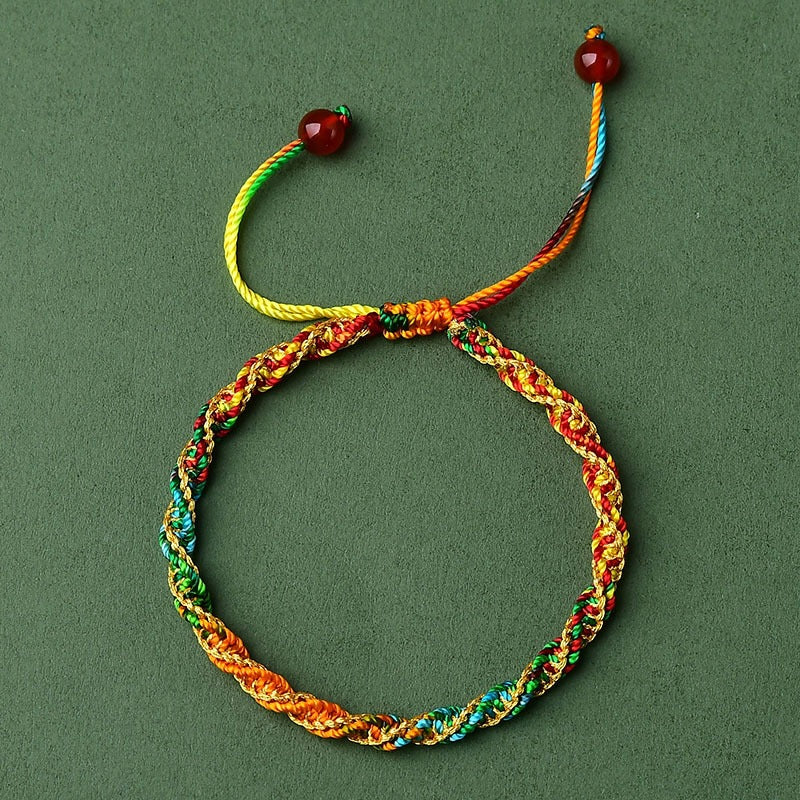 Colorful Rope Red Rope Bracelet Finished Dragon Boat Festival Thousand Threads Rope Colorful Thread