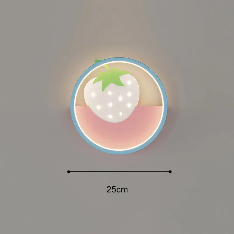 SANDYHA Cute Cartoon Kids Wall Lamp Warm LED Night Light for Childrens Room Bedroom Nursery Decor Creative Acrylic Lighting