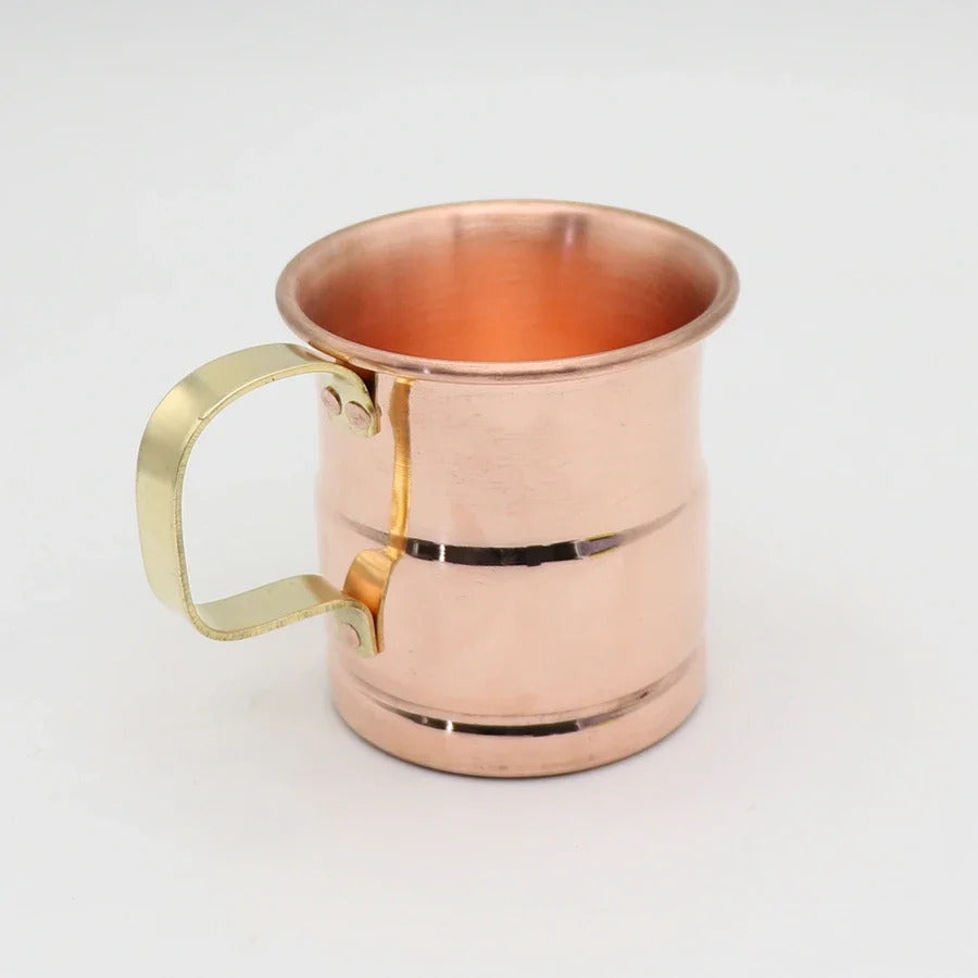 1PCS Pure Copper Beer Cup Handcrafted Moscow Mule Milk Cup Drinkware Coffee Cup