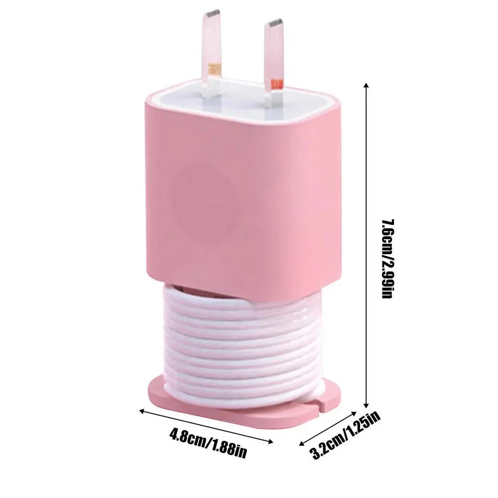 2 In 1 Silicone Cable Winder Charger Protector Cover Wire Organizer Anti-Break Data Cable Storage Case Waterproof Accessories