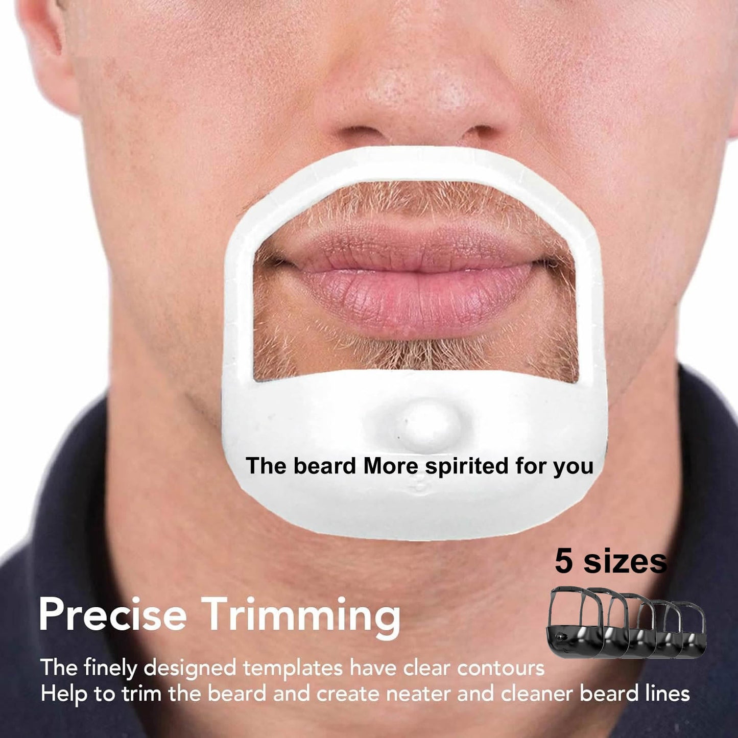 Cross-Border One Piece Dropshipping Beard Modeling Template 5-Piece Beard Modeling Template 5PCs Beard Guide 6