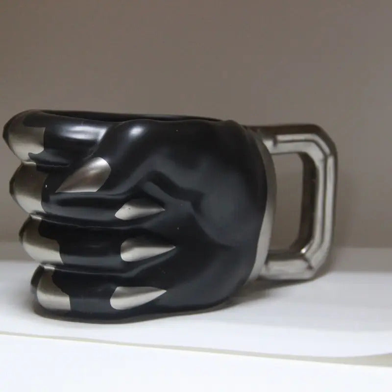 American creative household water cup large capacity black panther coffee cup ceramic cup for boys and girls birthday gifts