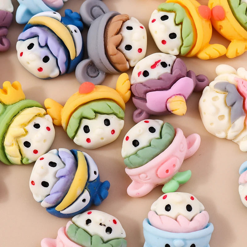 Leslie Random Mix 10pcs Cute New Miniature Dollhouse Simulated Food Snacks Mini Bread Cake for Girls BJD Doll Kitchen Toys