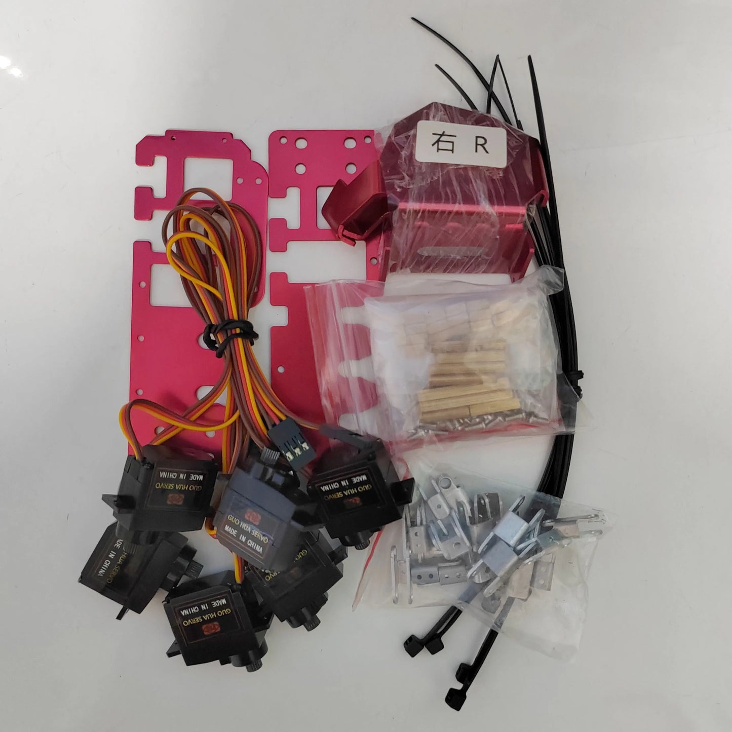 5 Dof Humanoid Hand Five Fingers Metal Manipulator Arm Left Right Hand with A0090 Servo for Robot DIY Kit Programmble Robot Hand