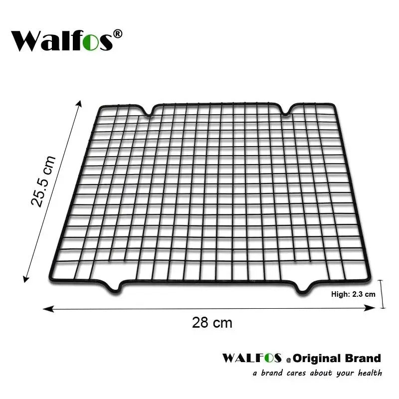 WALFOS Stainless Steel Nonstick Wire Grid Baking Tray Cake Cooling Rack Oven Kitchen Pizza Bread Barbecue Cookie Biscuit Holder