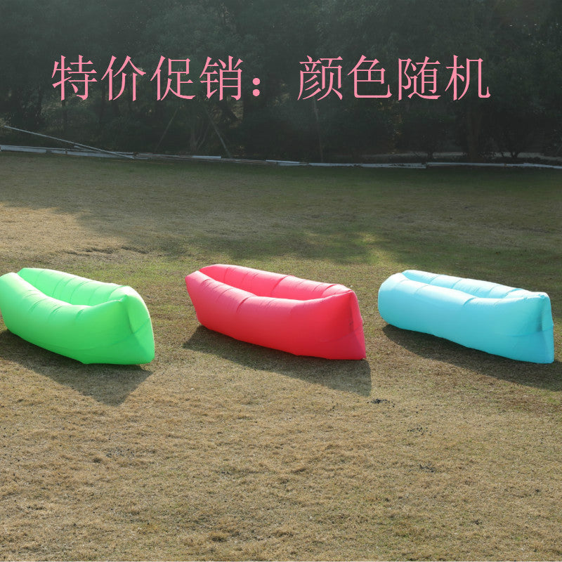 Manufacturer Pillow Style Inflatable Sofa In Stock Outdoor Portable Lazy Air Sofa Foldable Inflatable Bed Sleeping Bag