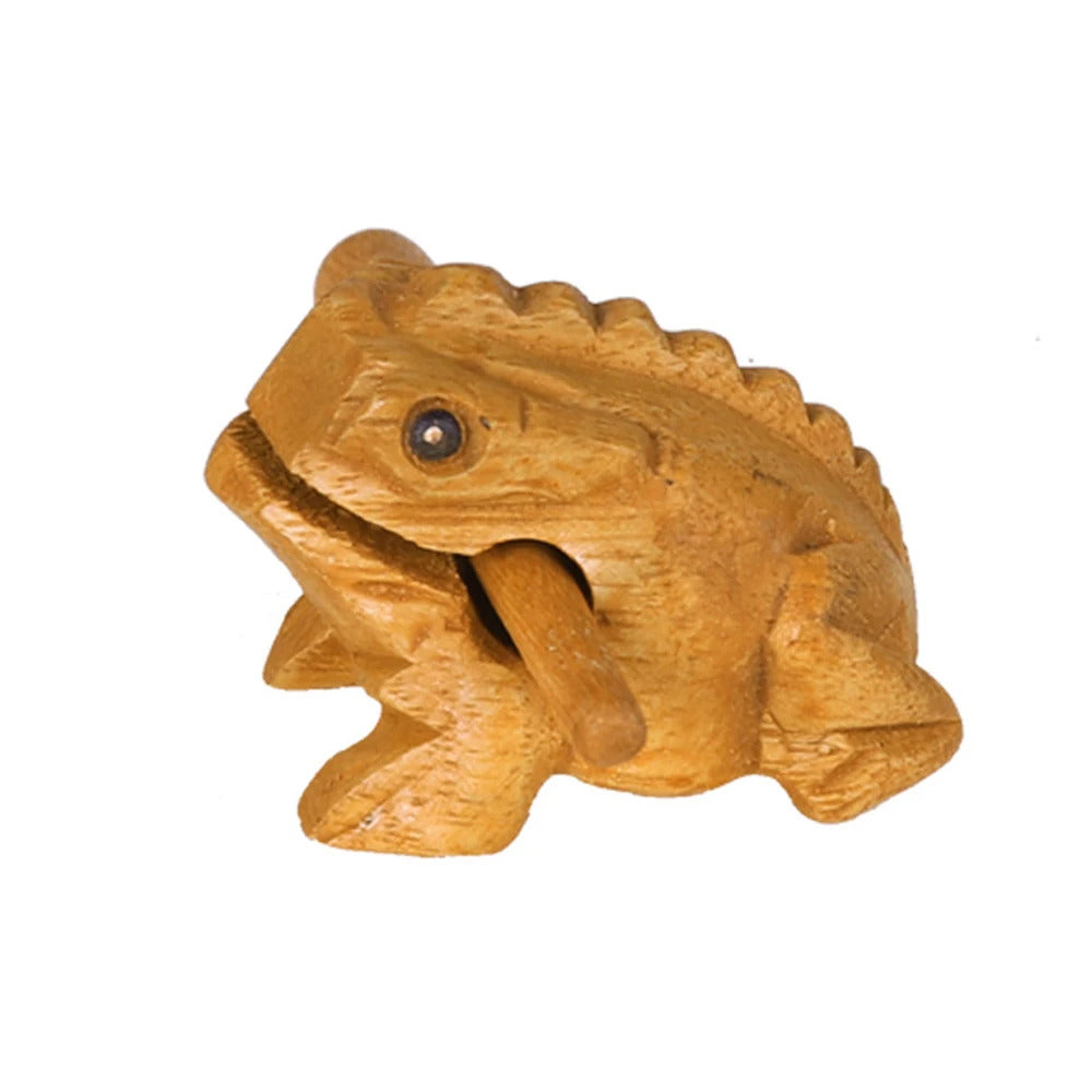 1pc Wooden Frog Guiro Rasp,Handcrafted Wooden Frog Musical Instrument,African Wooden Frog Rasp Musical Instrument for Adults