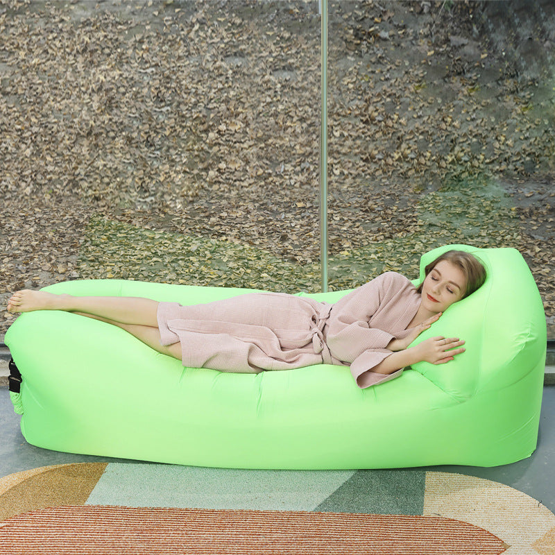 Manufacturer Pillow Style Inflatable Sofa In Stock Outdoor Portable Lazy Air Sofa Foldable Inflatable Bed Sleeping Bag