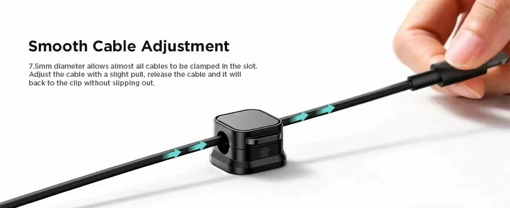 Magnetic Cable Clip Winder Holder Adhesive Wire Keeper Cord Cable Organizer Usb Charging Line Winder For Office Desktop Home