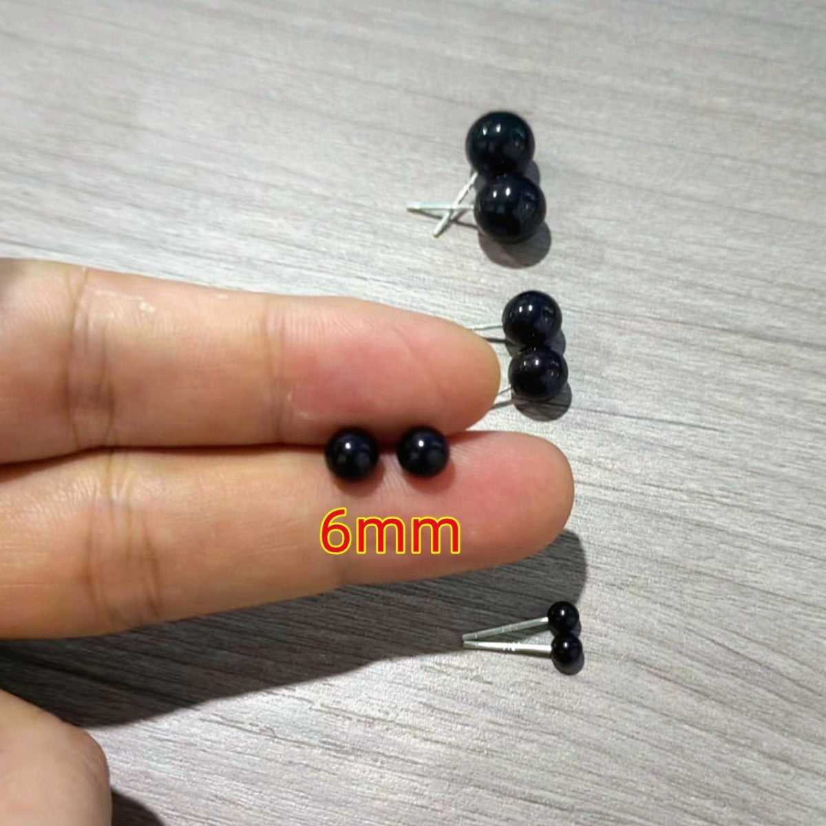 S925 Imitation Silver Needle White Round Pearl Earrings Simple New Year Festive Red Earrings Pearl Studs