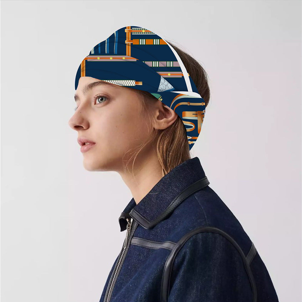 90cm Silk Scarf Women Belt Chain Design Square Scarf Head Echarpes Silk Foulards Femme Wraps Beach Shawls Bandana Lady Hijabs