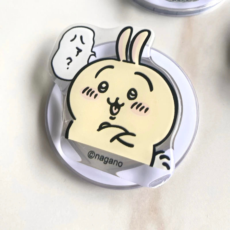 Kawaii Chiikawa Usagi Magnetic Mobile Phone Holder, Cute Cartoon Smartphone Bracket for iPhone or Phone Case