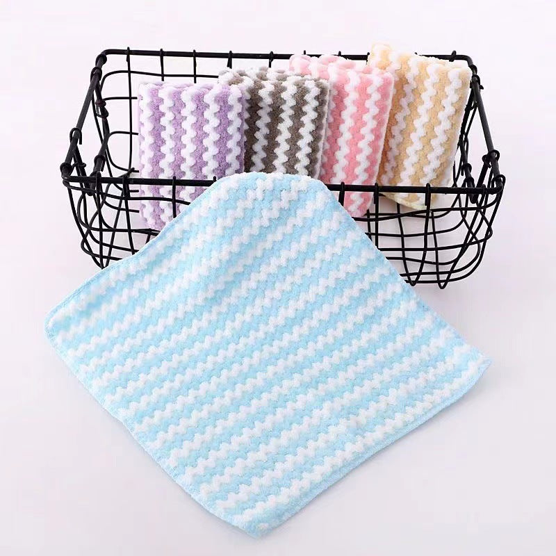 Coral Fleece Dish Towel Home Kitchen Cleaning Cloth Supply Thickened Coral Fleece Kitchen Dish Cloth