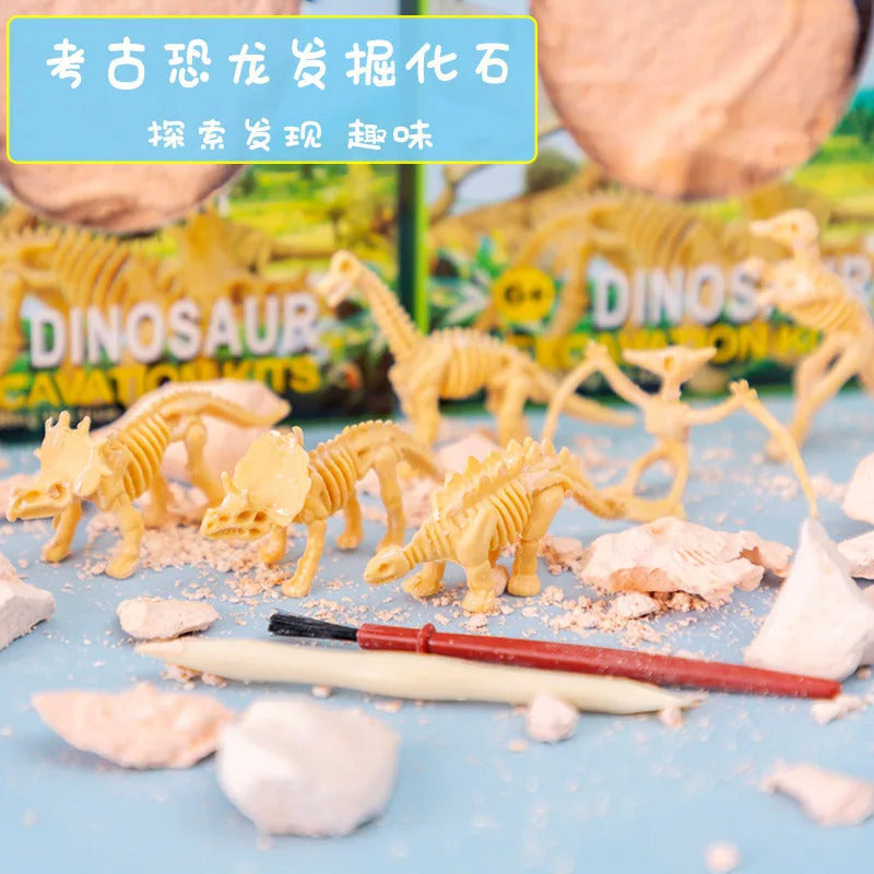 Educational Dinosaur Fossil Excavation Toys Archaeological Dig DIY Assembly Model For Children Boys Girls Birthday Xmas Gifts
