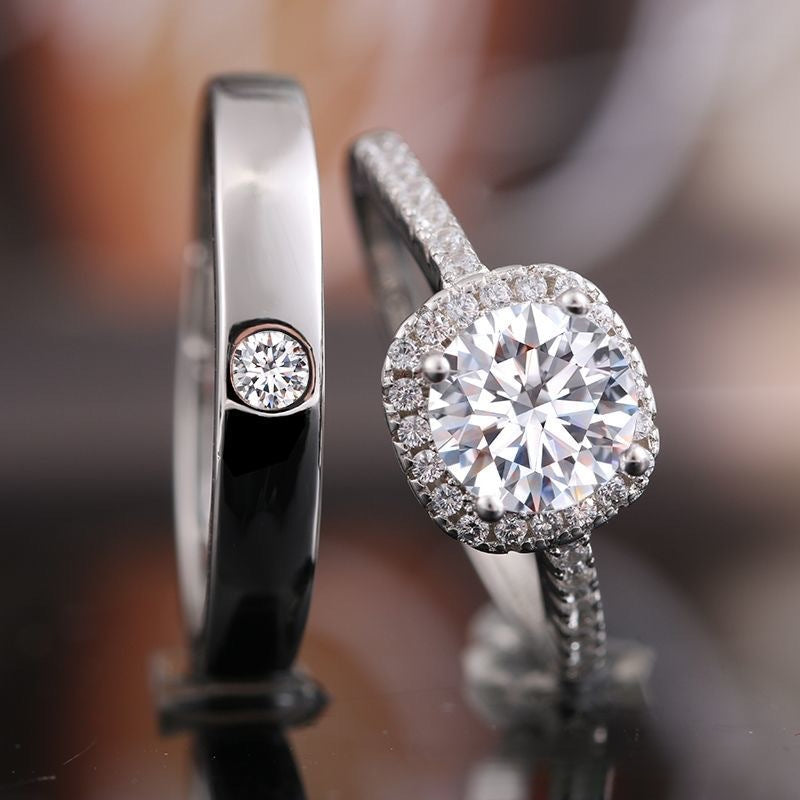 New Opening Wedding Ring Couple's Ring Wedding Diamond Ring Adjustable Wedding Photo Props