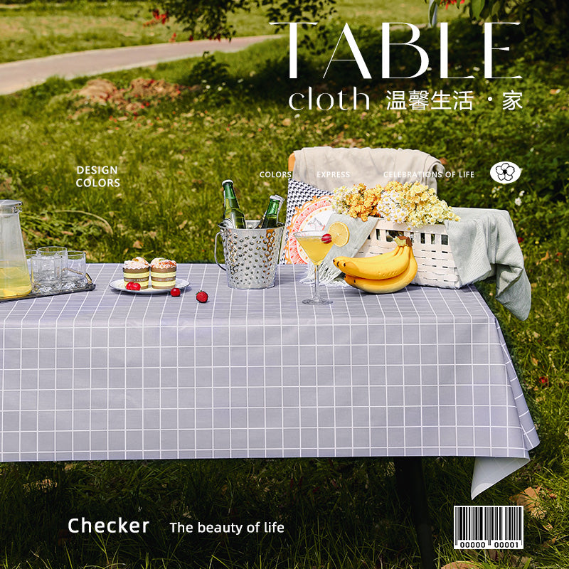 Outdoor Egg Roll Table Tablecloth Camping Picnic Table Mat Outdoor PVC Disposable Tablecloth Stall