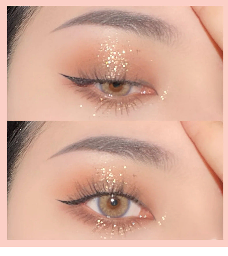 Helen Beauty Nine-Color Eye Shadow Plate Matte Shimmer Sequins Thin and Glittering Smoked Eye Shadow Plate Cross-Border Makeup Wholesale Delivery