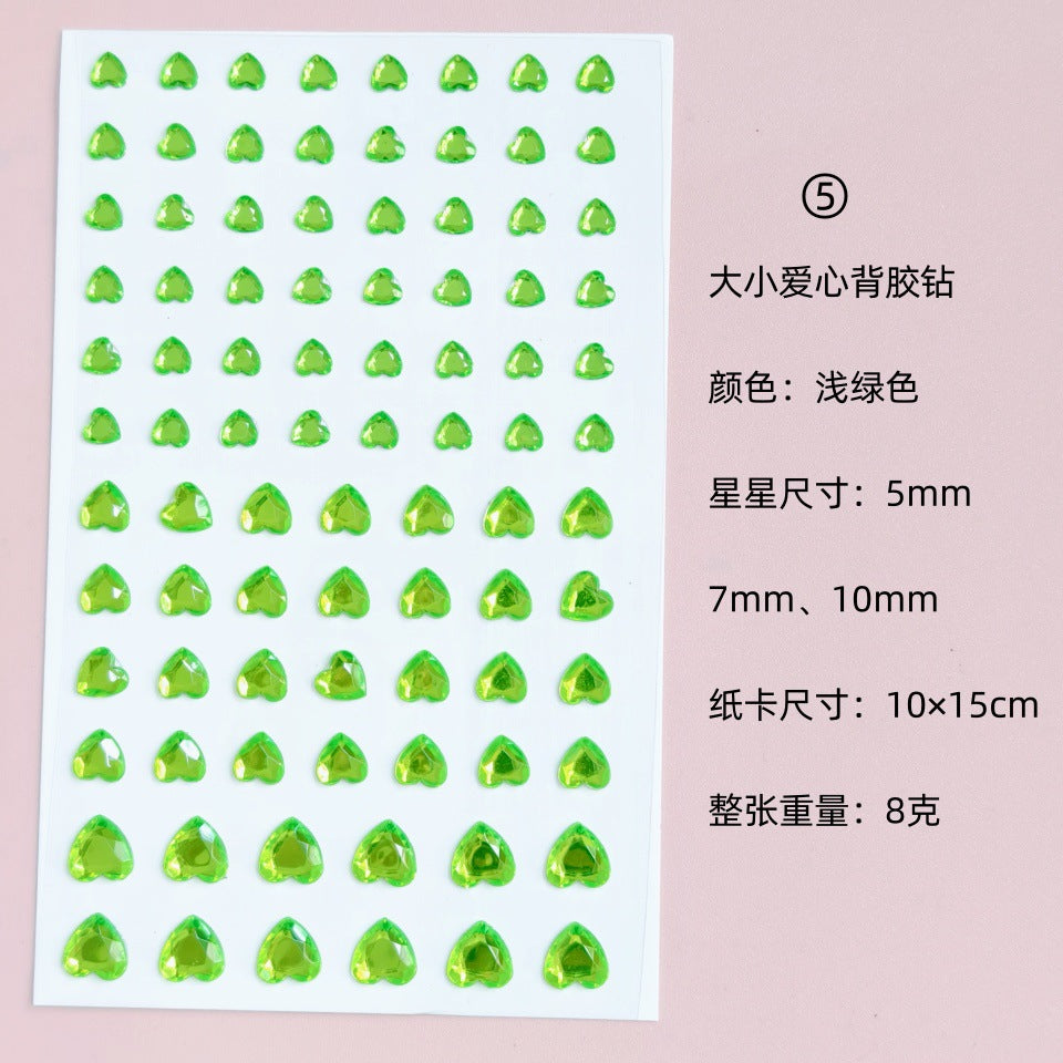 Glitter Gradient Butterfly Wing Tattoo Eye Corner Face Stickers Children's Eye Makeup DIY Stickers Fish Scale Performance Catwalk