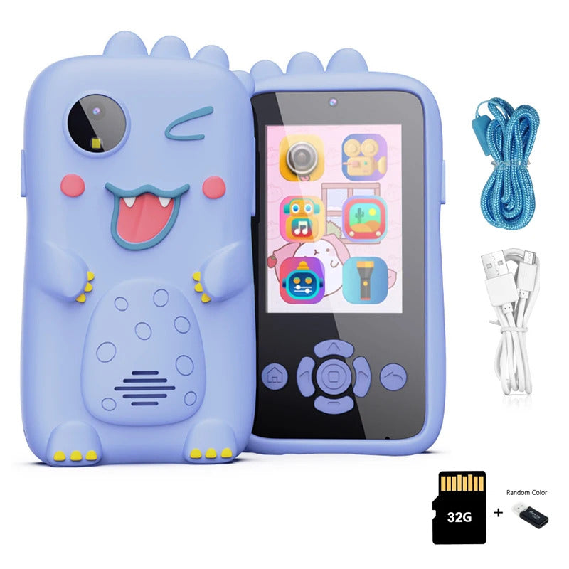 Baby Phone Toys Smart Phone Camera Toys Cartoon Musical Mini  Cellphone Learning Toy Silicone cover Toy Kids Digital Camera Gift