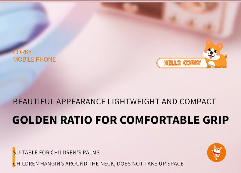 2023 New Cute Mini Koki Mobile Phone Flip Cartoon Kids Children Dual Sim 2G GSM Keyboard Botton MP3 Player Unlocked Cellphone