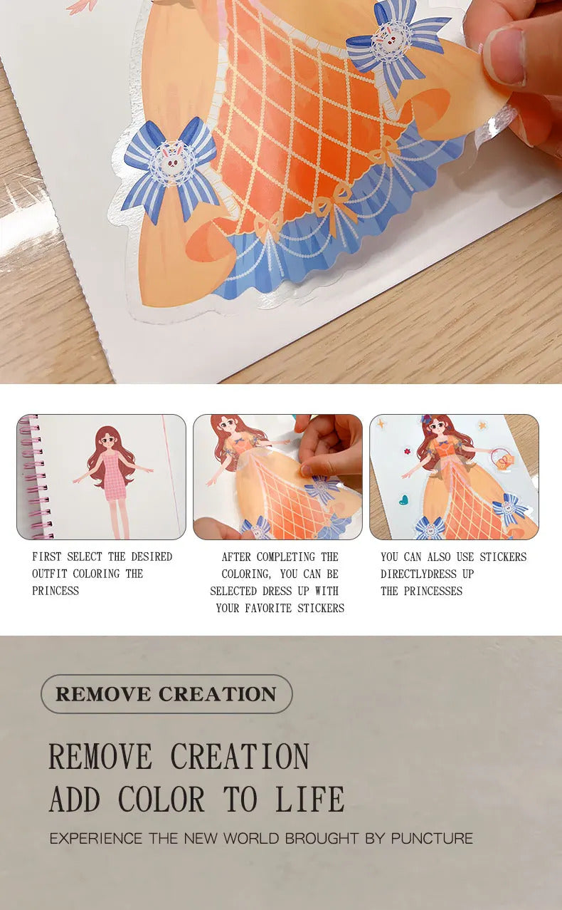 Children's Fabric Art Craze Poke Drawing Craft Toys DIY Creative Puzzle Puncture Painting Poking Sticker For Kids Birthday Gifts