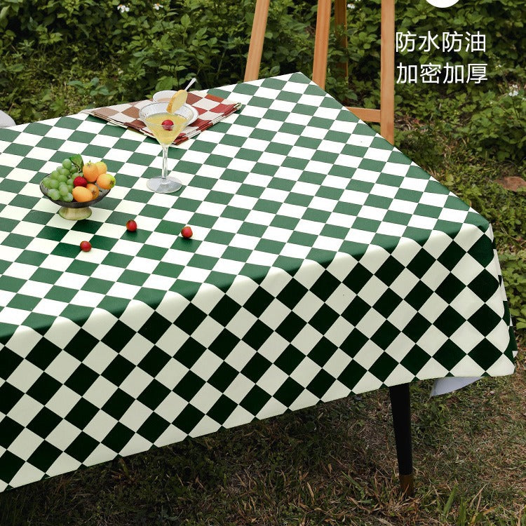 Outdoor Egg Roll Table Tablecloth Camping Picnic Table Mat Outdoor PVC Disposable Tablecloth Stall