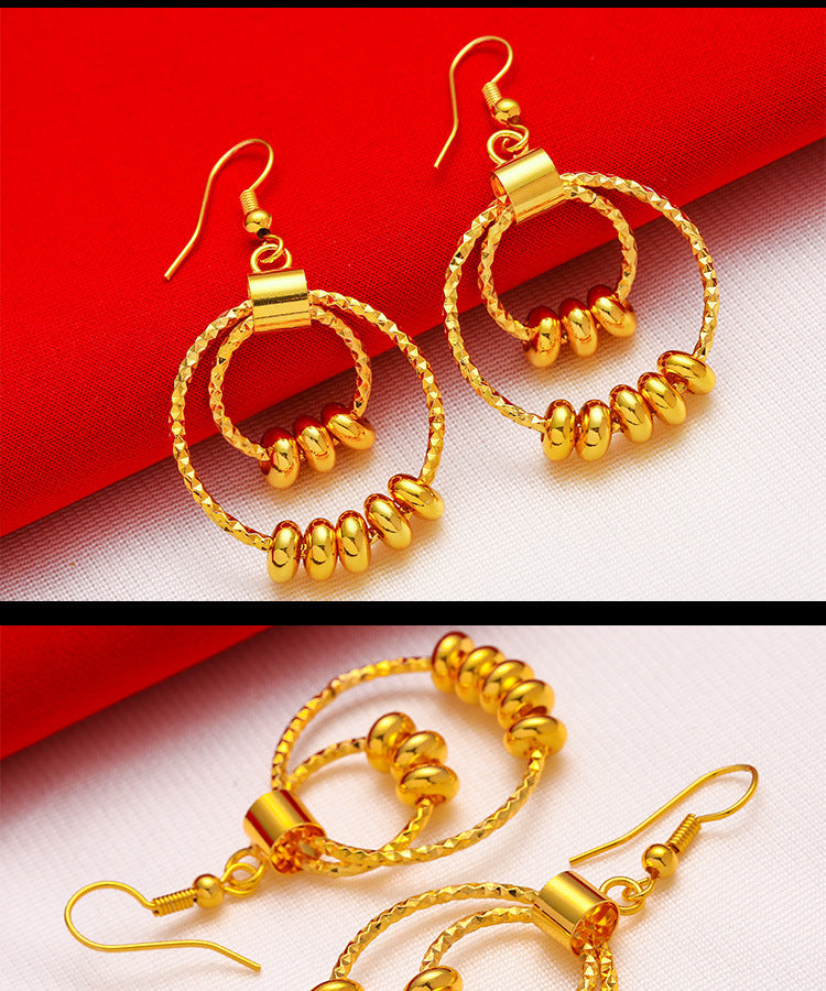 Shagin Women's Large Earrings Fashion Large Women's Earrings Transfer Beads