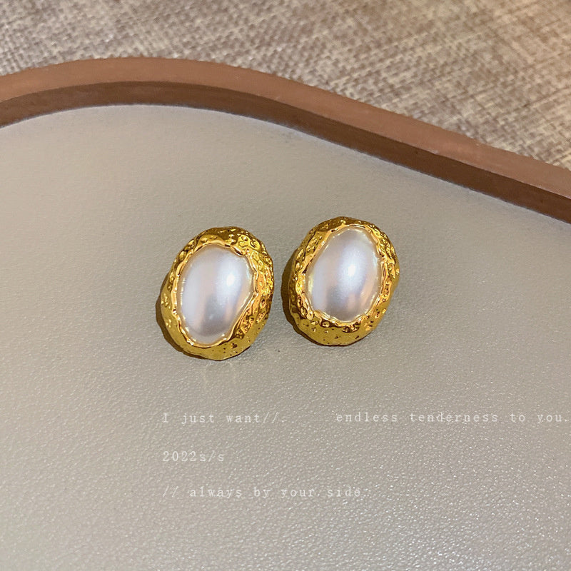 Vintage Earrings Fashion Versatile Ear Jewelry Niche Light Luxury High-end Accessories